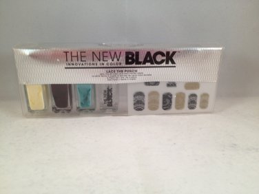 The New Black Lace the Punch Nail Polish and Strips lacquer color decals
