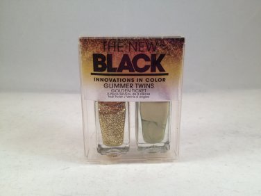 The New Black Glimmer Twins 2-Piece Nail Lacquer Set Golden Ticket polish color