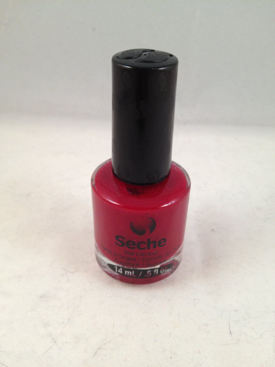 Seche Nail Lacquer Rouge color polish deep red creme