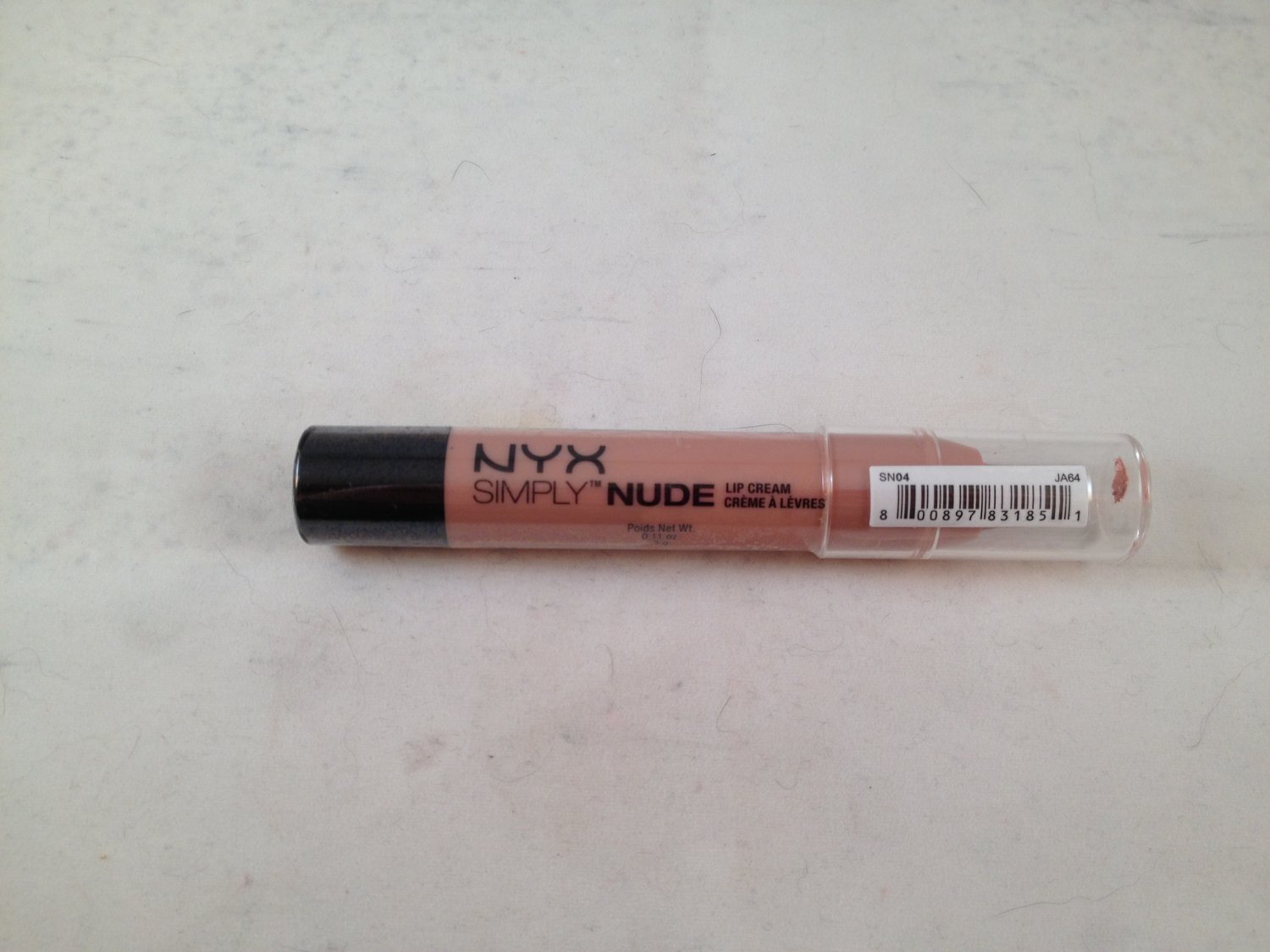 Nyx Simply Nude Lip Cream Sn04 Fairest Crayon Lipstick Damaged