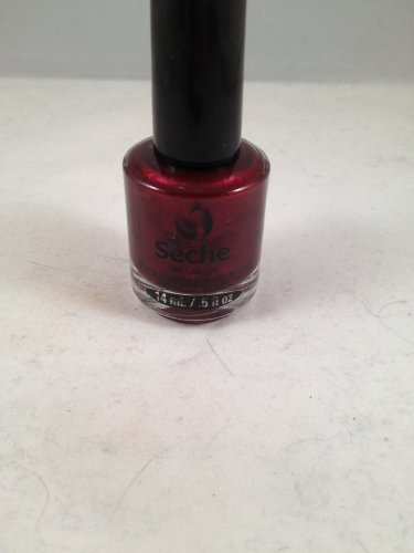 Seche Nail Lacquer Bella color polish deep red shimmer