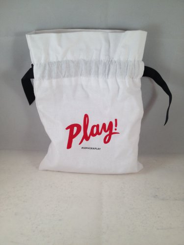 Sephora Play Drawstring Cloth Makeup Bag Play! June 2016 empty