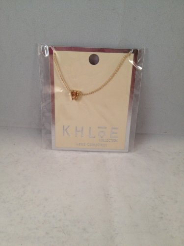 Cents of Style Khloe Collection Lowercase Initial Necklace W gold color chain lead compliant