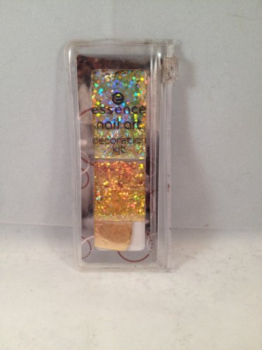 Essence 3D Nail Art Decoration Kit #02 Amazing Bling Bling gold glitter leaf rhinestones
