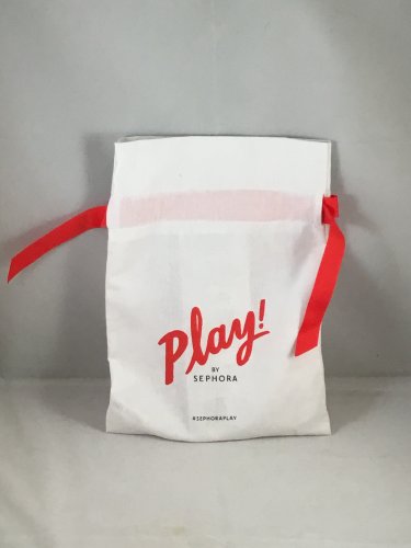 Sephora Play Drawstring Cloth Makeup Bag The Good Stuff July 2018 empty