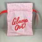 Sephora Play Pink Checkered Drawstring Makeup Bag Beauty Staycation July 2017 Glamp Out! empty