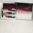 Dior Addict Lacquer Plump Lip Color Sampler D-Mesure Fever Glitterati Plumping Ink Gloss Lipstick