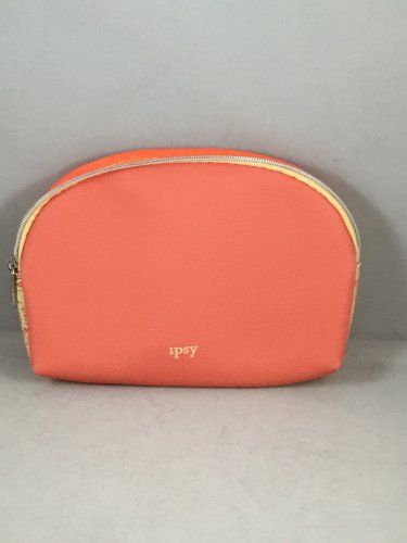 Ipsy MyGlam Glam Bag May 2018 Go There Cosmetic case purse Orange & Yellow Travel