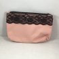 Ipsy MyGlam Glam Bag February 2018 Unzipped Cosmetic case purse Pink Black Lace