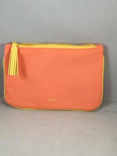 Ipsy MyGlam Glam Bag August 2018 Selfie With No Filter Cosmetic case purse Orange