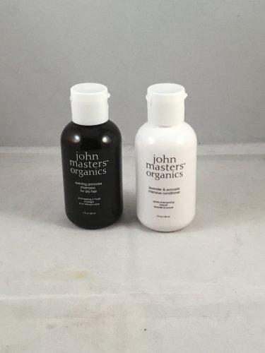 John Masters Organics Evening Primrose Shampoo & Lavender Avocado Intensive Conditioner Travel Set