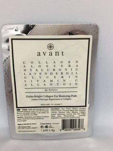 Avant Skincare Hydra-Bright Collagen Eye Restoring Pads 1 Pair