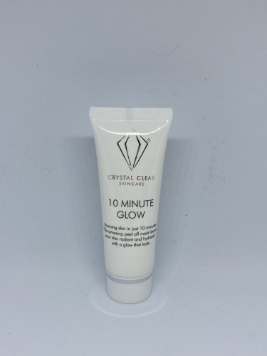 Crystal Clear Skincare 10 Minute Glow Peel Off Mask Face Travel Size