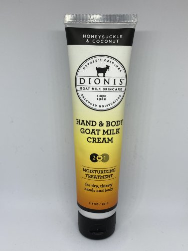Dionis Honeysuckle & Coconut Goat Milk Hand & Body Cream Balanced Moisturizer
