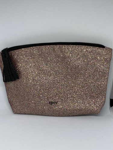 Ipsy MyGlam Glam Bag May 2019 Live Out Your Daydreams Cosmetic case purse Pink Gold Glitter