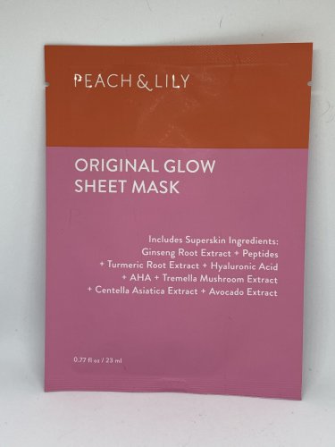 Peach & Lily Original Glow Sheet Mask Single Face