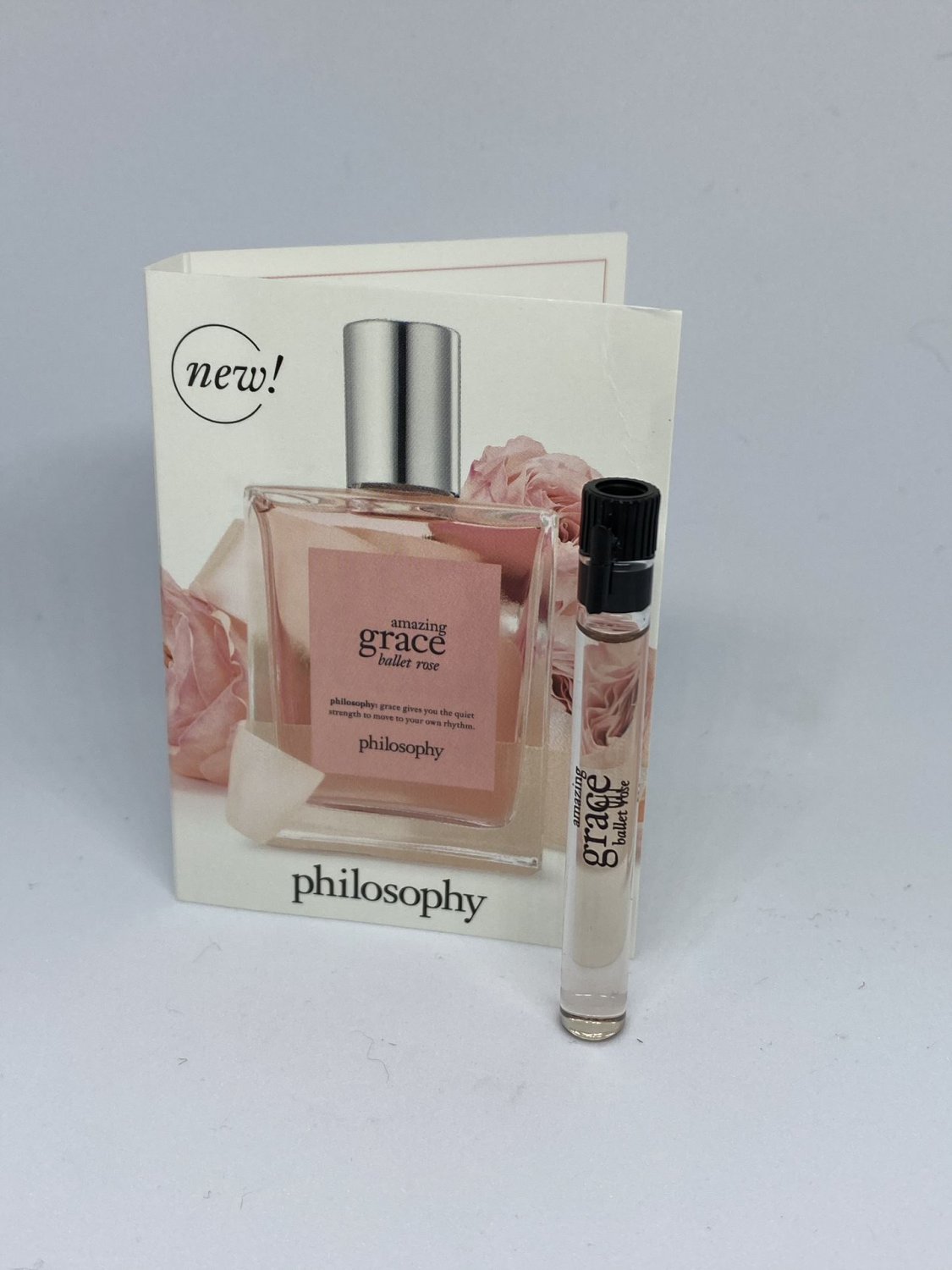 Philosophy Amazing Grace Ballet Rose Eau De Toilette Sample Vial fragrance EDT Women's Perfume