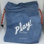 Sephora Play May 2018 #BeautyGoals Blue Denim Look Drawstring Makeup Bag empty