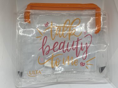 Ulta Beauty Talk Beauty To Me Clear Makeup Bag