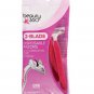 Beauty 360 2-Blade Disposable Razors with Lubricating Strip Women Pink 3-Pack