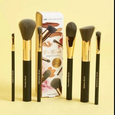 Billion Dollar Brushes Pro Brush Essentials Kit 6 piece beauty set face eye