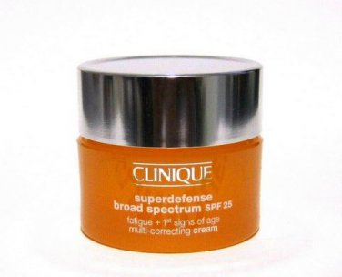 Clinique Superdefense Broad Spectrum SPF 25 travel size Very Dry to Dry Combination
