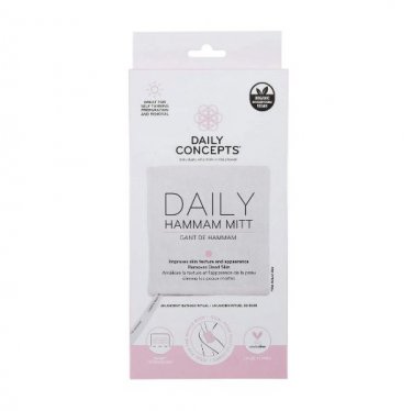 Daily Concepts Daily Hammam Mitt Steam Bath Exfoliating Scrubber