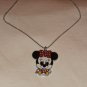Disney Minnie Mouse Enamel Pendant & Necklace