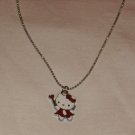 Hello Kitty Enamel Pendant & Necklace in Red