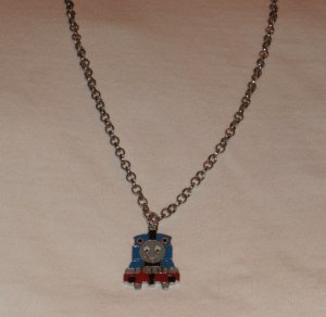 Thomas the Train Enamel Pendant & Necklace