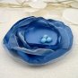 Satin Organza Flower Blue Clip