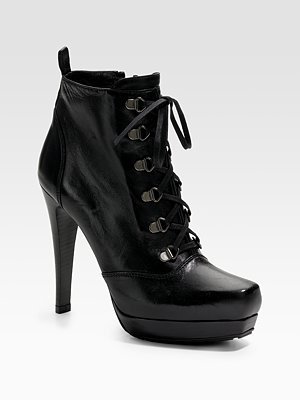 Weitzman Lace-Up Ankle Boot