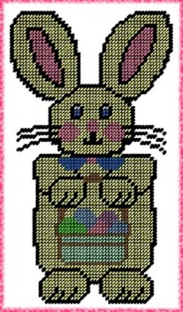 Easter Bunny Plastic Canvas E-Pattern