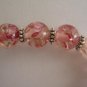 Pink & Dark Pink Resin Beaded Bracelet
