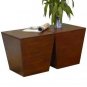 Mesa Storage Cube, End Table-Antique Walnut