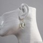 Solid 18k. "Super Jumbo" Pear Green Amethyst Drop Earrings.