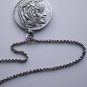 Silver Roman Owl Athena Tetradrachm Coin Pendant Amulet Charm With 18" Chain
