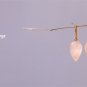 Solid 14k / "Chubby"  Pink Smooth Rose Quartz Pointy Drop Earrings