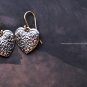 Solid Sterling Silver / 14k  Victorian Heart Matching Earrings