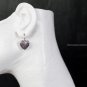 Solid Sterling Silver / 14k  Victorian Heart Matching Earrings