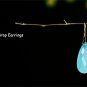 Solid 14k / 18k  " Medium Size"  Peru-Aqua Chalcedony Faceted Teardrop Earrings