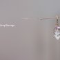 Solid 14k / 18k Icy Rock Quartz " Pointy Drop " Designer Earrings