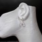 14k. Natural Rose Quartz . Faceted Drop Earrings. NYC