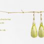 Solid 14k / 18k Premium Lemon Yellow Citrine Briolette Earrings