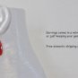 Solid 14k . Yellow . Long Genuine Semi-Translucent Ruby Drop Earrings