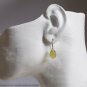 Solid 14k .      Large Lemon Citrine Briolette Earrings