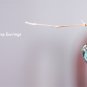 Solid 14k /  Faceted Sage Green Prasiolite Quartz Pointy Drop Earrings