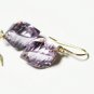 Solid 14k / 18k  Rose de France " Whirlpool " Designer Drop Earrings - OAS