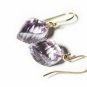 Solid 14k / 18k  Rose de France " Whirlpool " Designer Drop Earrings - OAS