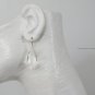 Solid 14k, Premium Giant Ice Clear Quartz Earrings